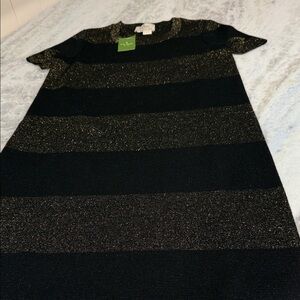 Kate Spade Black and Gold Glitter Sweater